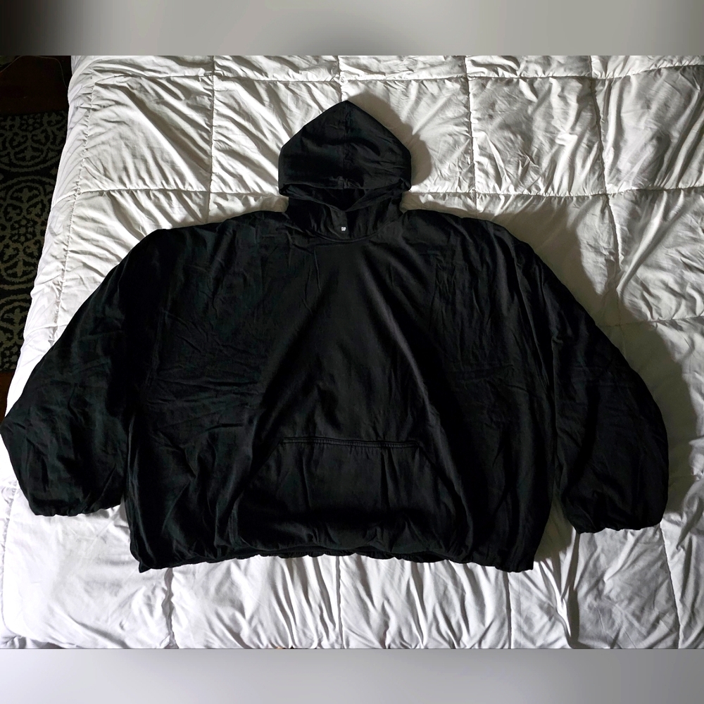 Yeezy Gap Engineered By Balenciaga Padded Logo Hoodie Black Large